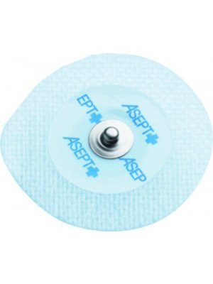 Electrodes prégélifiées textile contact métal - Dim. 50 x 48 mm.