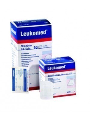 Pansement adhésif post-opératoire Leukomed® - La boîte de 50, dim. 5 x 7,2 cm.