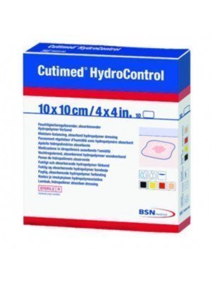 Pansement régulateur d'humidité Cutimed® HydroControl - La boîte de 10, dim. 10 x 10 cm.