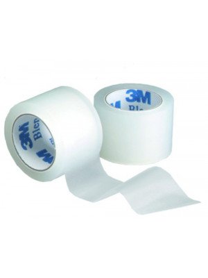 Sparadrap plastique transparent 3M™ Blenderm™* - La boîte de 12 rouleaux, dim. 4,57 m x 2,5 cm.