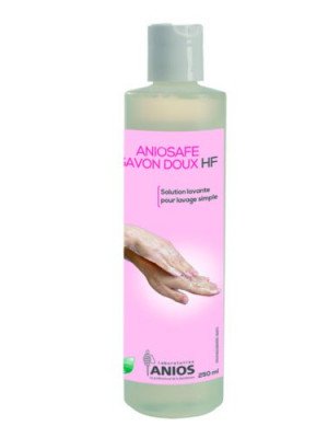 Aniosafe savon doux HF - Le flacon pissette de 250 ml.
