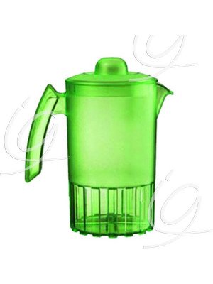 Pichets copolyester - Le pichet vert avec couvercle 1,5 litre.