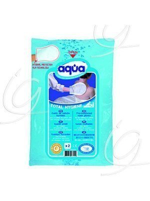 Gants de toilette à usage unique Aqua® - Gants Total Hygiène pour la toilette corporelle.