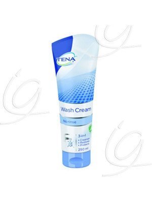 TENA Wash Cream : Crème nettoyante - Le tube de 250 ml.