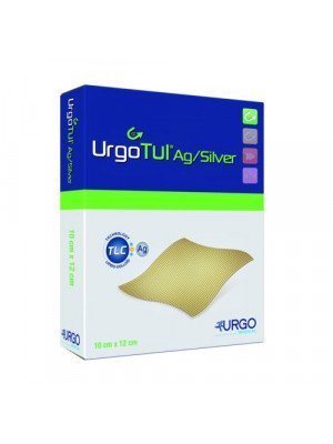 Interface lipido-colloïde non adhésive UrgoTul® Ag/Silver - Dim. 10 x 12 cm.