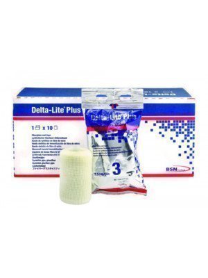 Bande d’immobilisation rigide Delta-Lite® Plus - Blanche, dim. 3,6 m x 7,5 cm.